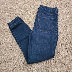 Ladies J. Crew High Rise Skinny Dark Wash Jeans Size 29